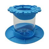 Maxbell Paint Brush Cleaner Rinse Cup Basin Paintbrush Washing Tool for Oil Painting Blue