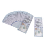 Max Maxb 100pcs 100 Dollars Prop Play Fun Pretend Cash Prop Denomination Magic Props