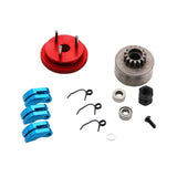 Maxbell 14T Gear Flywheel With Bearing Shoe Sets For 1/8 Rc Car Parts Red+Blue