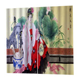 Max Waterproof Digital Print Curtain Child Room Blackout 2Panels Drapes -B