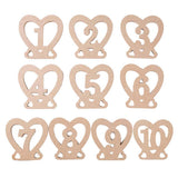 Max Wooden Table Numbers,1-10 Wedding Table Numbers for Wedding,Party Decoration