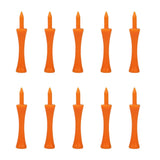 Maxbell 10pcs Golf Tees Plastic Golf Nail Limit Pin Outdoor Sport Supply 70mm Orange