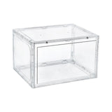 Maxbell Free Standing Shoe Box Space Saving Stackable Display Case Transparent