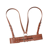 Maxbell Fashion Women Waist Belt Underbust Corset Steampunk Ladies Cincher Waistband Brown