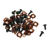 Max 100pcs Safety Doll Eyes Eyelid for DIY Teddy Bear Doll Toy Washers 12mm Green