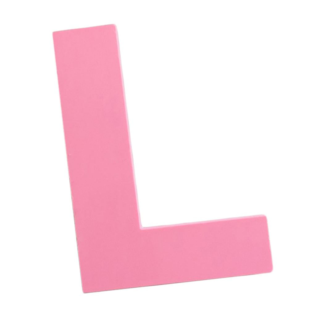 Max DIY 3D Pink Capital English Letters Wall Stickers L