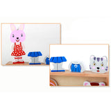 Max Wooden Magnetic Cartoon Animals People Matching Game Kids Toy Education