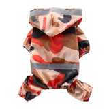 Max Pet Raincoat Outdoor Rainy Day Wear Appal For Dog Puppy Orange-L