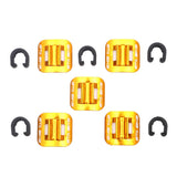 Maxbell 5 Sets Bicycle Brake Cable Line Fixing Clip Mountain Bike Wire Holder Gold