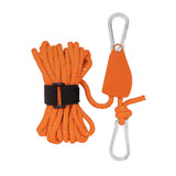 Maxbell Multifunction Tent Rope Tent Fixed Buckle Paracord for Travel Outdoor Hiking Orange