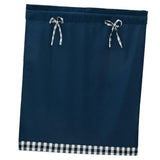 Max 1 Panel Kitchen Curtain Tier Small Window Drape Decor Dark Blue_74x61cm