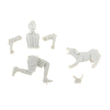 Max 1/35 Unpainted Unassemble Running Kid&Dog Model Toy for Mini Scene Building