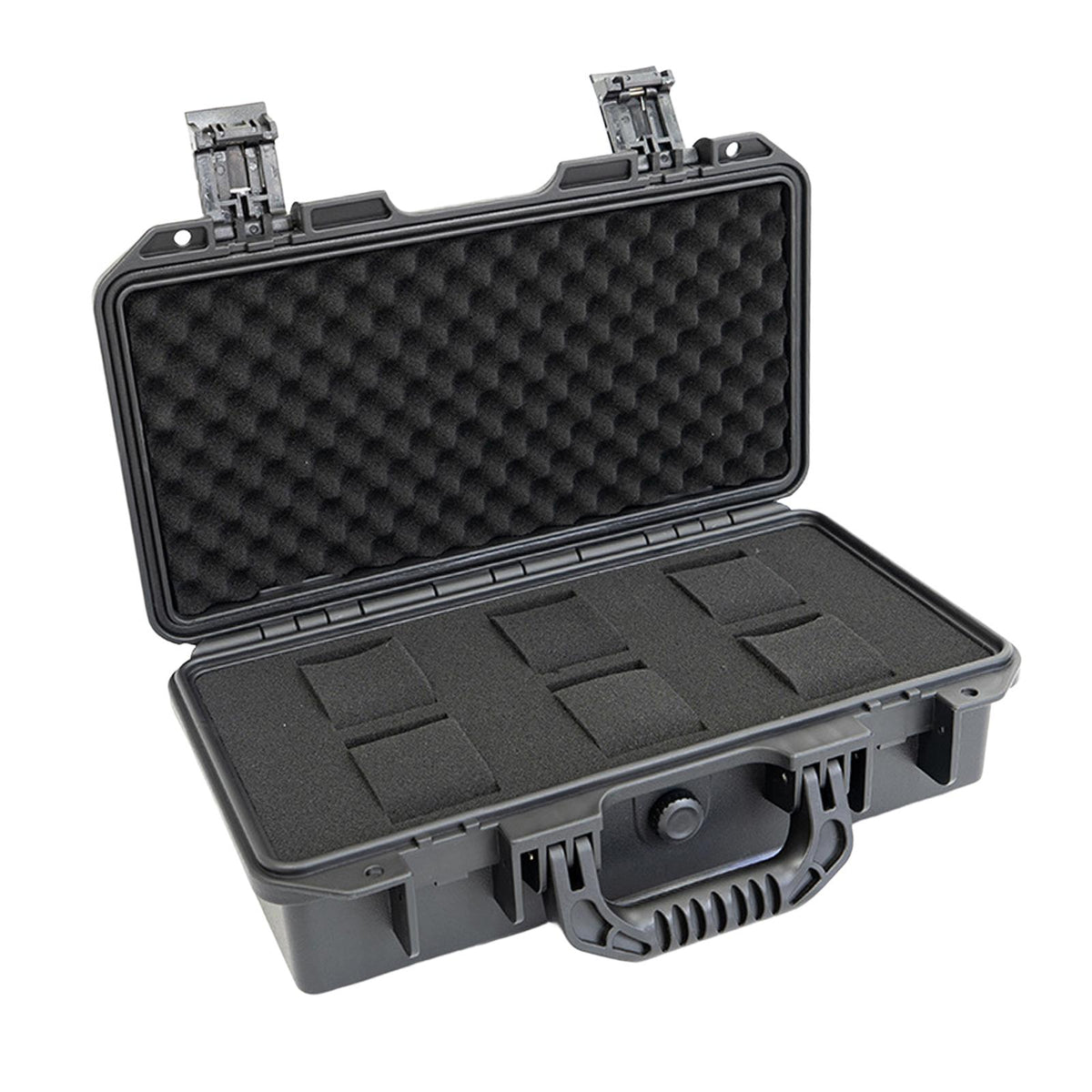 Maxbell Waterproof Watch Case Organizer Display Durable for Traveling Father Clock C Black with 6