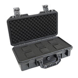 Maxbell Waterproof Watch Case Organizer Display Durable for Traveling Father Clock C Black with 6