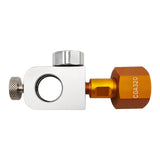 Maxbell CO2 Cylinder Refill Adapter Bottle Connector Pressure Gauge for Maker style F