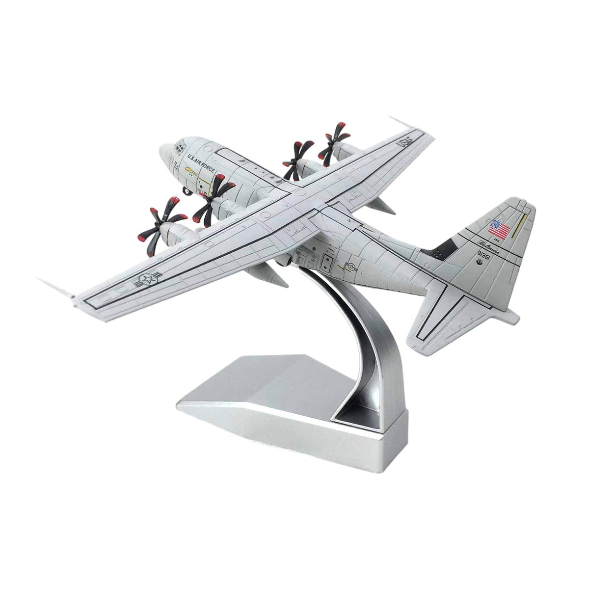 Maxbell C-130J Transport Aircraft Model 1/200 Simulated Airplane Model for Desktop