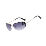 Maxbell Fashion Sunglasses Metal Frame Women Sun Glasses for Holidays Beach Argent Gray