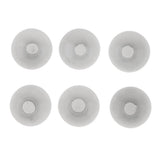 Maxbell 6 Piece Handmade Mushroom Shape Glass Globe Vial Dome Cover Charm Gray Black