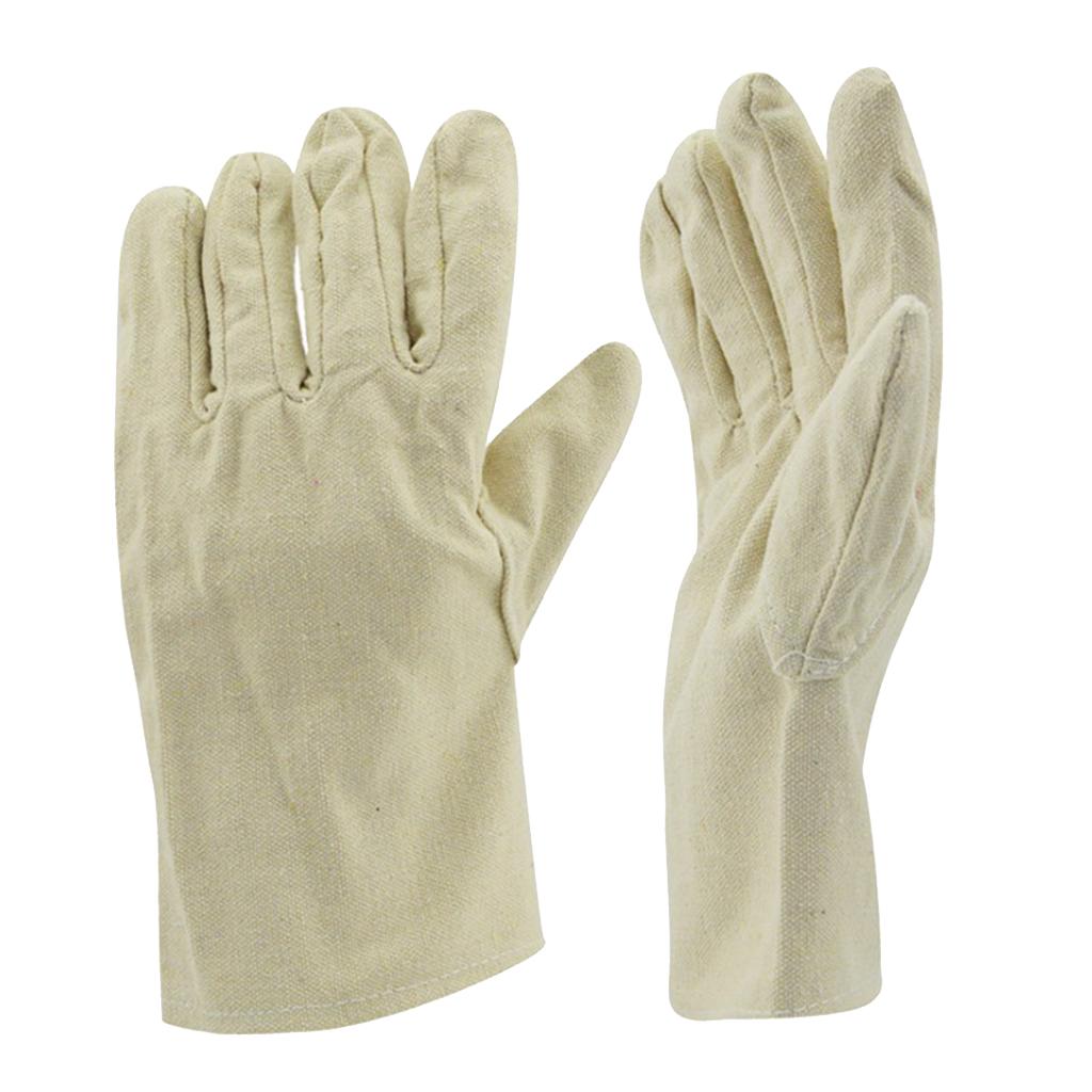 Max Durable Anti-slip Canvas Garden Gloves Safety Protection Grip Work Gloves