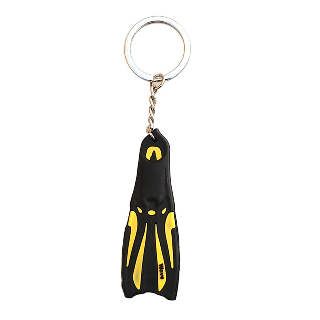 Maxbell Novelty Mini Dive Fins Flippers Key Chain Holder Keyring Keychain  Yellow