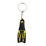 Maxbell Novelty Mini Dive Fins Flippers Key Chain Holder Keyring Keychain  Yellow