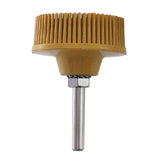 Max Drill Bristle Brush Disc Rubber Polishing Deburring Brush Wheels 2in Yellow