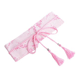 Maxbell Retro Style Women Satin Waist Belt Tied Waist Band for Girls Pink