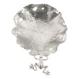 Max Pure Tin Tea Filter Strainer Leaf Shaped Kungfu Tea Set Accessory Frog
