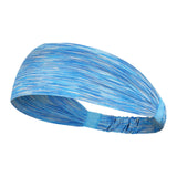 Maxbell Sports Headbands Anti Slip Elastic Sweatband for Soccer Exercise Working Out Blue