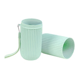 Maxbell Business Trips Wash Cup Holder Dustproof for School Outdoor Family Daily Use green