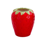 Maxbell Strawberry Ceramic Flower Vase Flower Pot for Shelf Living Room Dining Table S