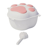 Maxbell Pet Dog Food Storage Container with Lid Food Dispenser Grains Rice Case Pink