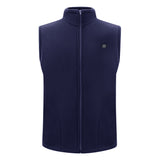 Maxbell USB Heated Vest Fleece Lightweight Charging Heating Vest Dark Blue M