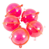 Maxbell 5pcs Double Hole Round Fishing Bobber Air-lock Floats Indicator 32mm