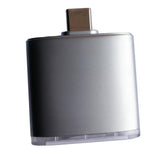 Max Maxb USB Type C TF SD Memory Card Reader OTG Adapter for Samsung silver