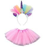 Max Mini Child Tutu Skirt Hair Hoop Princess Party Decor Girl Birthday Green