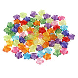 Maxbell Transparent Acrylic Star Spacer Loose Beads Charms DIY Jewelry Makings 14mm