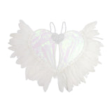 Maxbell Movable Angel Wings Photoshoot Party Prop for Adult Parades Halloween White