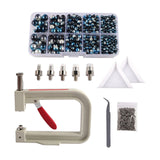 Maxbell Pearl Handmade Setting Machine Handmade DIY Craft Accessories for Cap Punch Blue Black