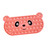 Maxbell Bubble Pencil Box with Zipper Storage for School Supplies office Pink