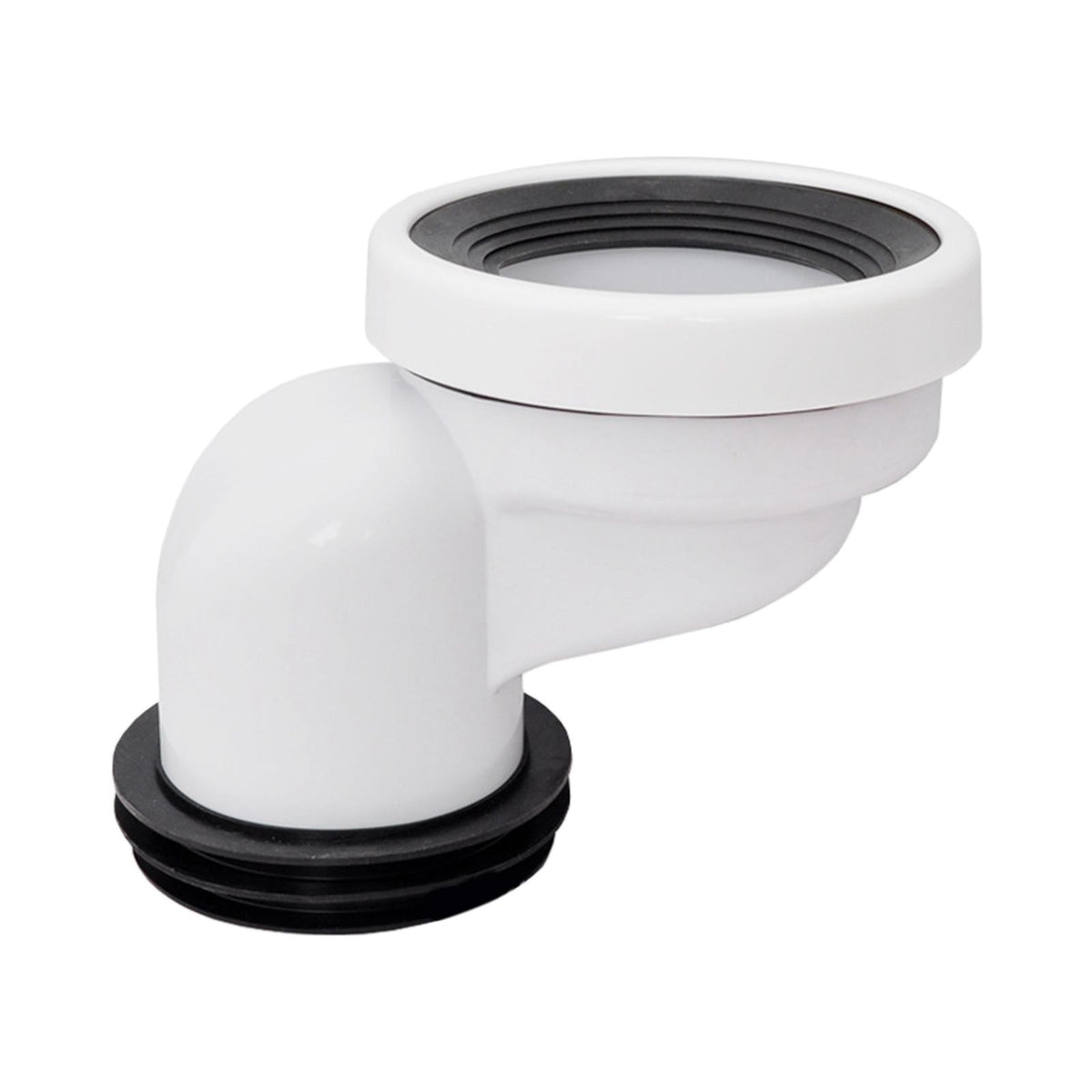 Maxbell Offset Toilet Flange Connector PVC for Urinals Repairing Cleaning Remove 10cm