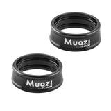 Maxbell 2x Folding Bike Handlebar Fixing Rings Aluminum Frame Stem Mount Replacement Black 25.4mm