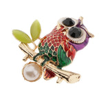 Maxbell Vintage Spider Dragonfly Animal Brooches Lady Crystal Brooch Pin OwlB