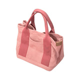 Maxbell Women Canvas Handbag Casual Tote Bag Durable and Soft Large Capacity Sturdy Pink