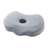 Maxbell Ear Piercing Pillow Small Pillow with Ear Hole for Pressure Relieve Side Sleepers Light Gray