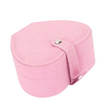 Maxbell Heart Velvet Jewelry Storage Box Ring Pendant Display Storage Case Pink