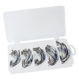 Max 1 Box Weighted Fishing Hooks with Lead Spring 50 Pieces