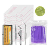 Max Maxb 124x Eyelash Extension Tool Set Eyelashes Grafing Applicator Mixed Purple