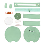Maxbell DIY Leather Shoulder Bag Making Tote Wallet Material Craft Sewing Handmade Green