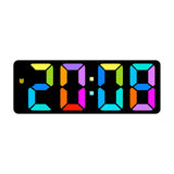 Maxbell Digital Alarm Clock Bedside Clock 12 Hour/ Mute Clock for Home Office Black